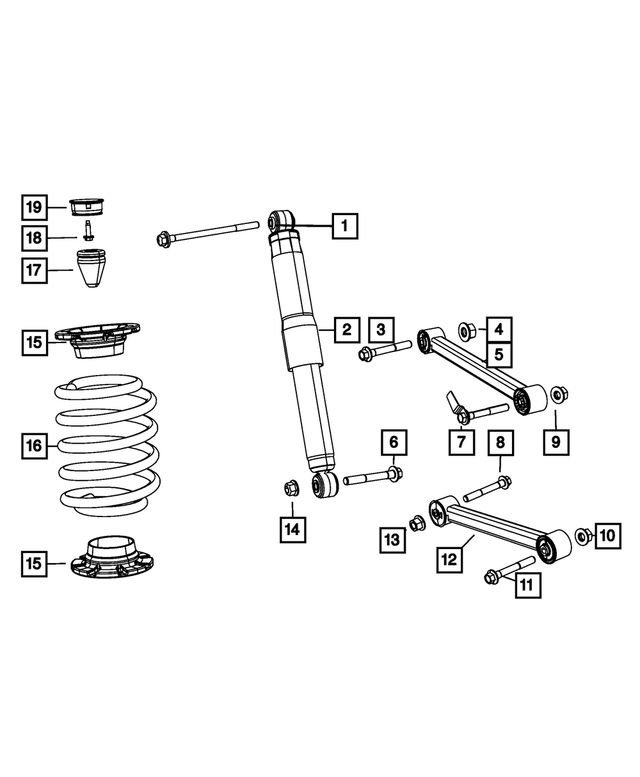 52089818AE - Rear Suspension: Rear Coil Spring for Jeep: Grand Cherokee Image