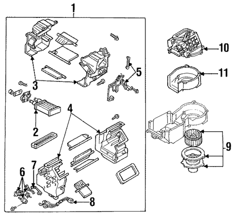 Heater for 1997 Ford Probe #0