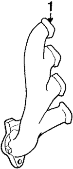 F1AZ9430B - Exhaust: Manifold for Ford: Crown Victoria | Lincoln: Town Car | Mercury: Grand Marquis Image