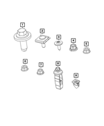 6513036AA - Electrical: Retainer Bolt for Mopar Image