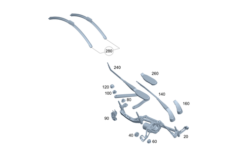 Front Windshield Wiper for 2024 Mercedes-Benz EQE 500 #0