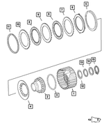 52108094AA - Automatic Transmission 5 Speed [DGZ]: Piston for Mopar Image