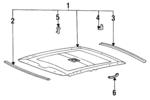 8531324000AV - Body: Interior Molding for Hyundai: Excel Image