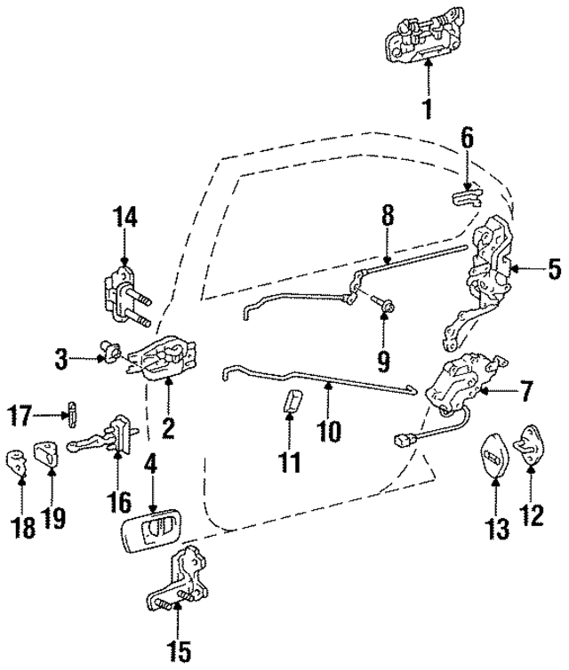 6878050030 - : Door Hinge for Lexus Image