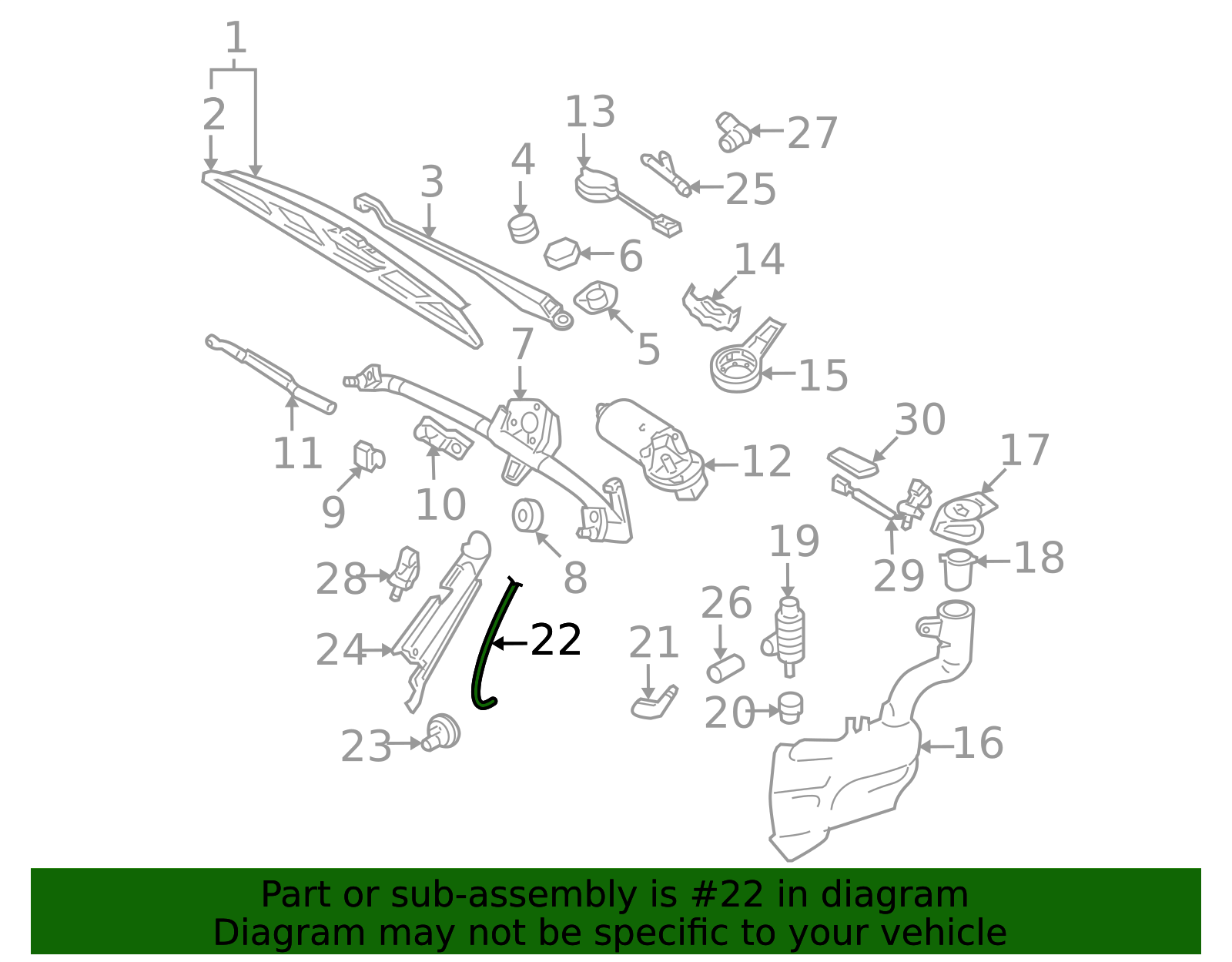 Windshield Washer Hose Connector 2D0-955-962 | OEM Parts Online