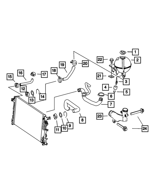 68013657AA - Cooling: Coolant Level Sensor for Mopar Image