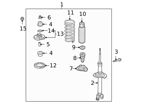 Struts & Components for 2012 Acura TL #2
