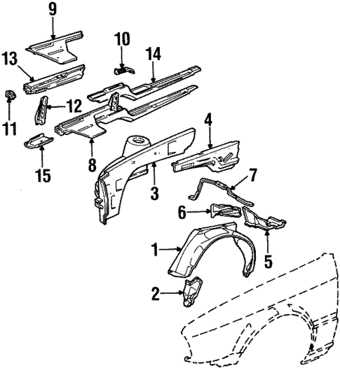 Inner Components for 1989 BMW 325i #0