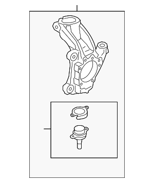 MEF3677 - Suspension: Motorcraft™ Knuckle for Ford Image