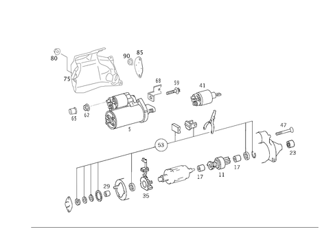Starter for 1999 Mercedes-Benz SL600 #0