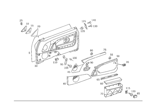 Door Paneling for 1993 Mercedes-Benz 600SL #0