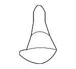 67869AA010 - Body: Weatherstrip Clip for Toyota: Camry, Celica, Corolla, Highlander, Matrix, Prius, Solara Image