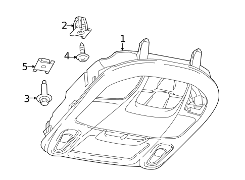 Overhead Console for 2022 Chrysler Pacifica #0