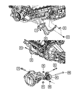 55398231AA - 5.7L Gas; Engine: Shift Cable Clip for Mopar Image