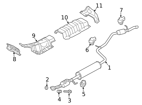 Exhaust Manifold for 2023 Mitsubishi Mirage G4 #1
