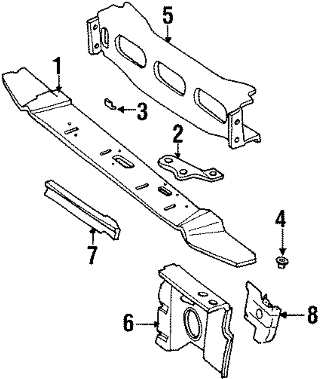 55006948 - Body: Rail Reinforced for Mopar Image