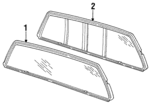15574061 - Body: Back Glass for Chevrolet: C1500, C2500, C3500, K1500 Pickup, K2500 Pickup, K3500 Pickup | GMC: C1500 Pickup, C2500 Pickup, C3500 Pickup, K1500 Pickup, K2500 Pickup, K3500 Pickup Image