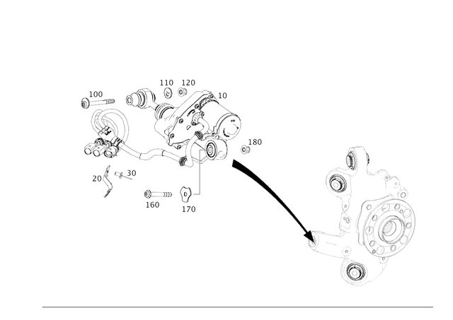 2904602500 - Steering: Steering Gear for Mercedes-Benz: AMG GT 43, AMG GT 53, AMG GT 63, AMG GT 63 S Image