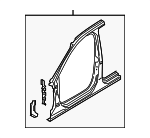 8W9809840D - Body: Aperture Panel for Audi: A4 allroad Image