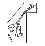 8W9809202 - Body: Hinge Pillar for Audi: A4 allroad Image