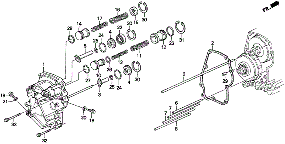 AT Rear Cover for 1997 Acura TL #0
