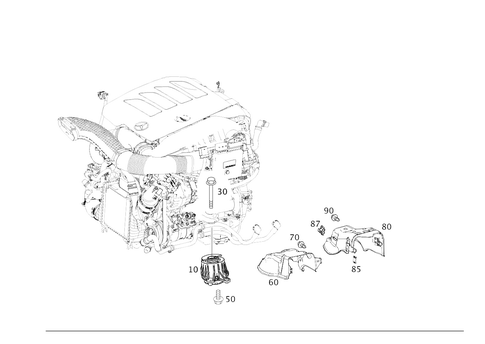 Engine Suspension for 2020 Mercedes-Benz CLS450 #0