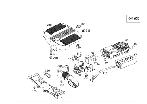 Diesel Vehicle Air Intake for 2014 Mercedes-Benz GLK250 #0