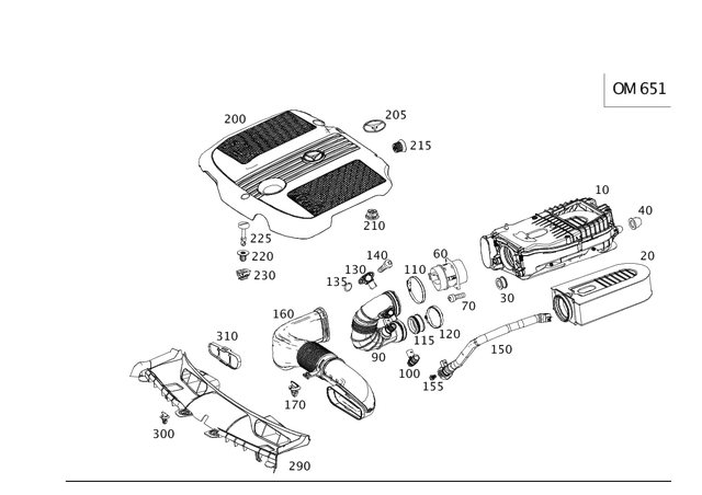 651094010464 - Chassis Sheet Metal Parts/Air Intake: Air Filter Element for Mercedes-Benz Image image