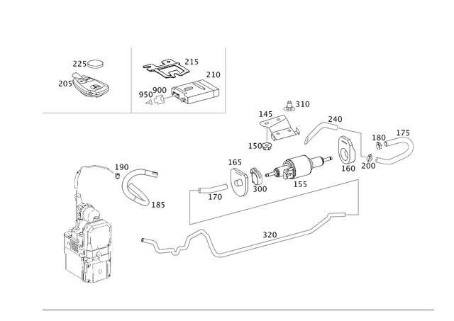 910104006001 - Radiator: Nut-and-Washer Assembly for Mercedes-Benz Image image