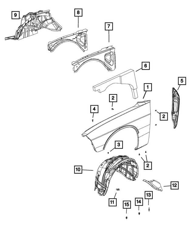 « 6507501AA – Body Sheet Metal Except Doors : TÊte Hexagonale Vis pour Mopar Image »