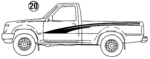 2118993304 - Body: Stripe Tape for Toyota: Pickup Image