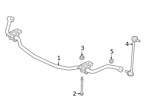 Stabilizer Bar & Components for 2016 Chrysler 200 #0