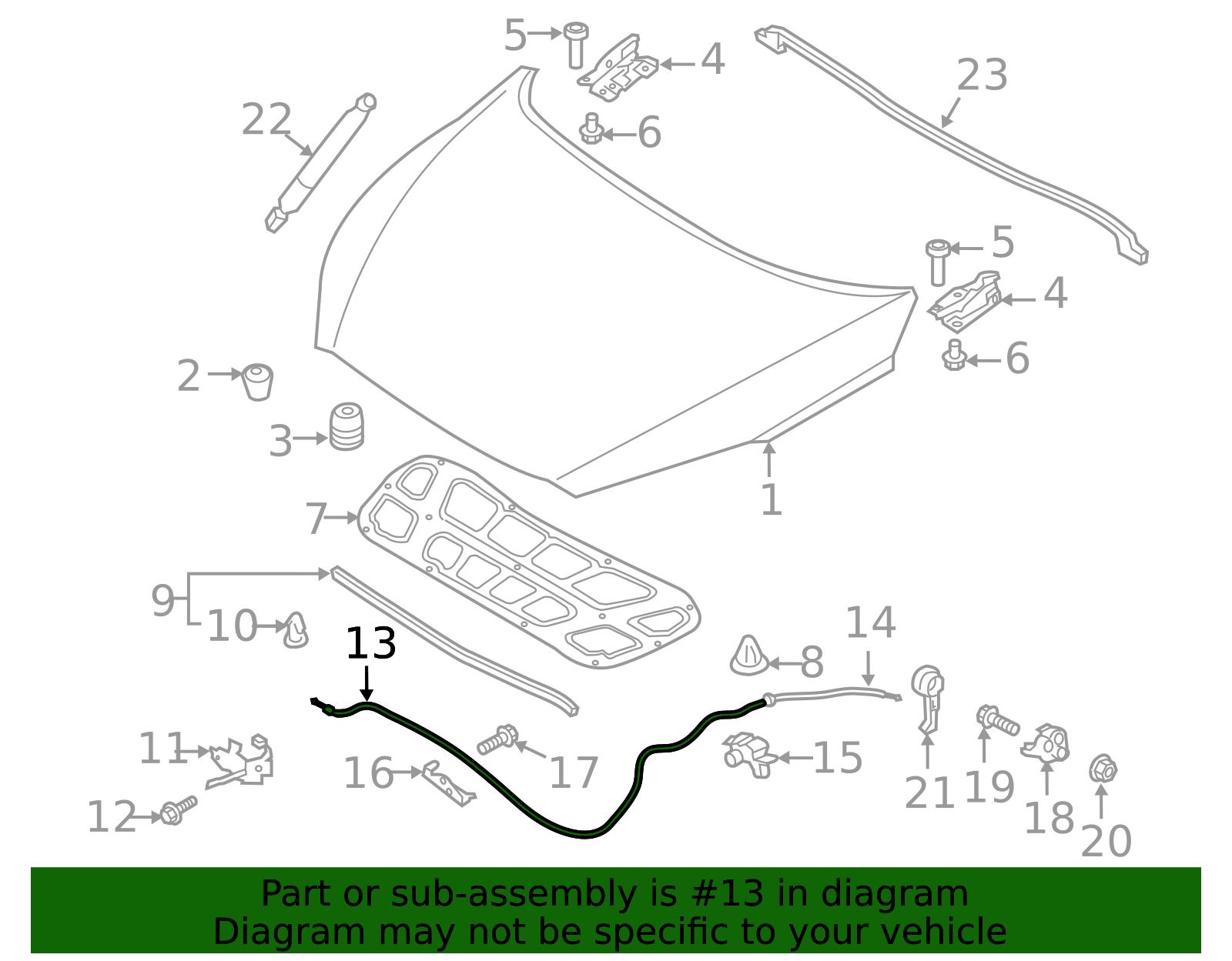 81190-C6100 - Release Cable 2016-2020 Kia Sorento | Kia.Parts Store