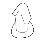 86434C9000 - Body: Front Seal Clip for Kia: Sorento, Sportage, Telluride Image