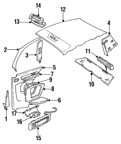 Interior Trim for 1995 Jaguar XJS #0