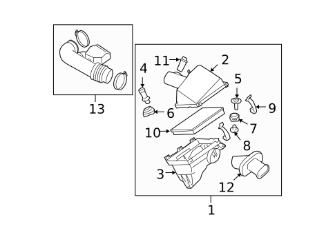 Air Intake for 2011 Nissan TITAN #0
