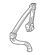 YC3Z78611B68BAC - Body: Lap &amp; Shoulder Belt for Ford: Excursion Image