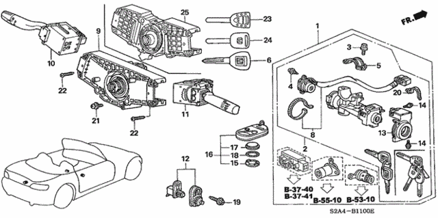 Combination Switch for 2002 Honda S2000 #0