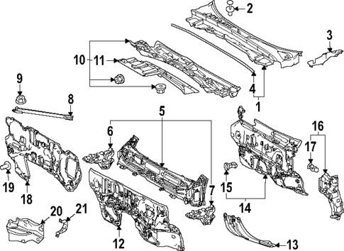 Cowl for 2025 Toyota Grand Highlander #0