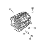 RL018727AC - Engine 2.7L Six Cylinder: Short Block for Mopar Image