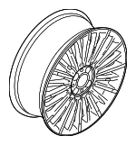68671666AA - : Wheel, Alloy for Fiat: 500E Image