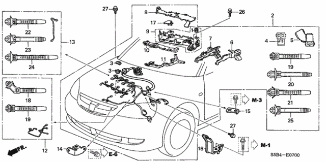 Engine Wire Harness for 2005 Honda Civic #0