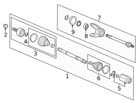 Drive Axles for 2018 Honda Accord #0
