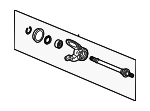 44500TBFA00 - : Intermediate Shaft for Honda: Accord, Civic Image