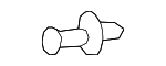 64199001929051 - Body: Air Duct Rivet for Mercedes-Benz Image