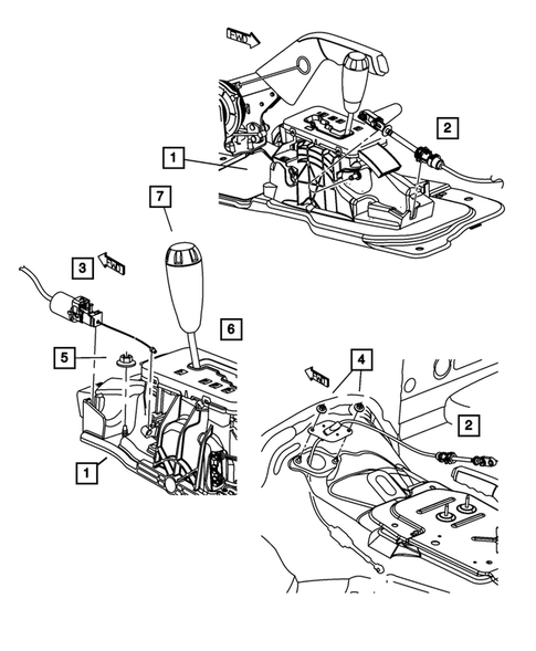 Gearshift Controls for 2007 Dodge Nitro #0