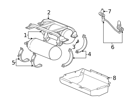 Fuel System Components for 1999 Dodge Ram 3500 Van #2