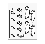 LR162044 - Brakes: Brake Pads for Land Rover: Discovery, Range Rover, Range Rover Sport Image