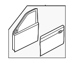 760042W010 - : Door Shell for Hyundai: Santa Fe Sport Image