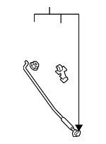 5344047031 - Body: Support Rod for Toyota: Prius, Prius Plug-In Image